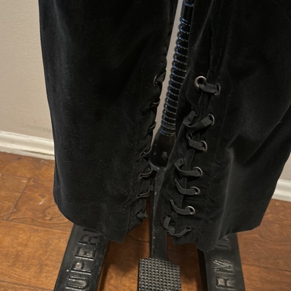 Yves Saint Laurent Velvet Lace Up Evening Pants Tuxedo - Picture 4 of 11